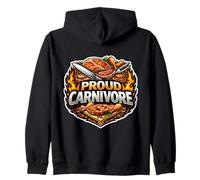 Proud Carnivore Diet Lover Folower Advocate Meat Eater Pride Zip Hoodie