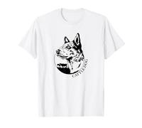 Proud Cattle Dog Portrait Blue Heeler Working Herding Dogs T-Shirt