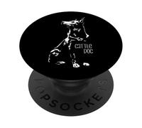 Proud Cattle Dog Silhouette Portrait mom herding dogs Heeler PopSockets Adhesive PopGrip