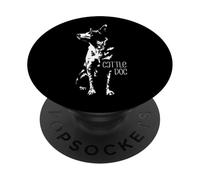 Proud Cattle Dog Silhouette Portrait mom herding dogs Heeler PopSockets Adhesive PopGrip