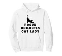 Proud Childless Cat Lady Anti-Republican Cats Mom Politics Pullover Hoodie