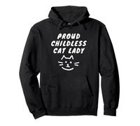 Proud Childless Cat Lady Anti-Republican Cats Mom Politics Pullover Hoodie