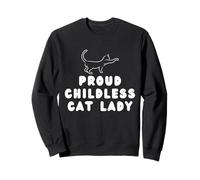 Proud Childless Cat Lady Anti-Republican Cats Mom Politics Sweatshirt