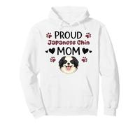 Proud Chin Mom Japanese Chin Dog Lover Pullover Hoodie