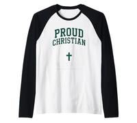 Proud Christian Faith First Christian Streetwear Raglan Baseball Tee