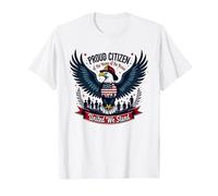 Proud Citizen of The Home of The Brave T-Shirt, Men, White, XXL