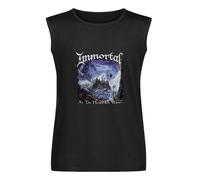 Proud & Co. Mens Sleeveless T Shirt Immortal Black Death Metal Heart of Winter Casual Streetwear Sleeveless T Shirt for Men Vest 3XL