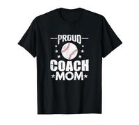 Proud Coach Mom Value Graphic T-Shirt, Men, Black, M