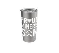 Proud Coal Miner's Son Funny Coal Mining for Boys Stainless Steel Insulated Tumbler
