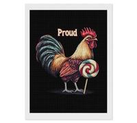 Proud Cock Sucker Diamond DIY Painting Kits Square Full Drill Digital Art Craft for Home Office Wall Decor 12"x16"