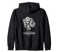 Proud Cocker Spaniel Dad Funny Dog Owners dogs Zip Hoodie