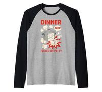 Proud Cook Humor Cooking Mode Activated Kitchen Chaos Style Raglan Baseball Tee