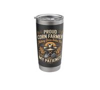 Proud Corn Farmer Nothing Grows Better Funny Saying Stainless Steel Insulated Tumbler