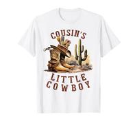 Proud Cousin's Little Cowboy Boots Rodeo Western Family T-Shirt