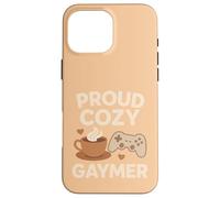 Proud Cozy Gayer LGBTQ+ Gamer Pride Chill Playful Vibe Case for iPhone 16 Pro Max
