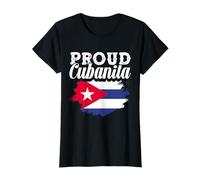 Proud Cubanita Cuban Girl Cuba Flag Cuban Roots Women T-Shirt