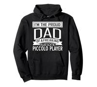 Proud Dad Awesome Piccolo Player Marching Band Fathers Gift Pullover Hoodie