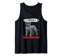 Proud Dad Matching Cane Corso Owner Father's Day Muscle Tank Top