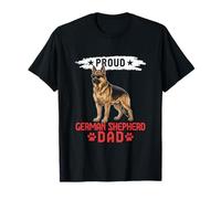 Proud Dad Matching German Shepherd Owner Father's Day Muscle T-Shirt