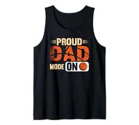 Proud Dad Mode On Basketball Player Baller Father's Day Tank Top