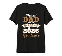 Proud Dad of a Class of 2026 Graduate Shirt Melanin Premium T-Shirt