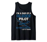 Proud Dad of A Glider Pilot Flight Gliding Soaring Aircraft Tank Top