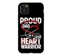 Proud Dad Of A Heart Warrior CHD Coronary Heart Disease Case for iPhone 11 Pro Max
