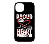 Proud Dad Of A Heart Warrior CHD Coronary Heart Disease Case for iPhone 13