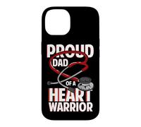 Proud Dad Of A Heart Warrior CHD Coronary Heart Disease Case for iPhone 14