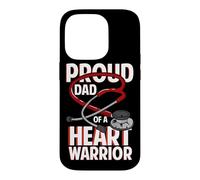 Proud Dad Of A Heart Warrior CHD Coronary Heart Disease Case for iPhone 14 Pro