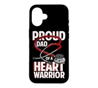 Proud Dad Of A Heart Warrior CHD Coronary Heart Disease Case for iPhone 16