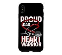Proud Dad Of A Heart Warrior CHD Coronary Heart Disease Case for iPhone XS Max