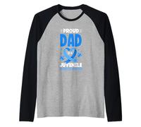 Proud Dad of A Juvenile Arthritis Warrior Raglan Baseball Tee