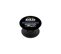Proud Dad of a Master's Degree Graduate Graduation PopSockets Adhesive PopGrip