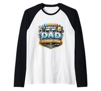 Proud Dad of A Police Officer Father Policeman Graduation Raglan Baseball Tee