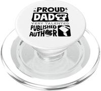 Proud Dad Of A Published Author Novelist Book PopSockets PopGrip for MagSafe