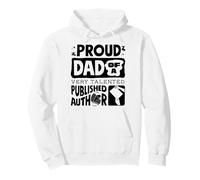 Proud Dad Of A Published Author Novelist Book Pullover Hoodie