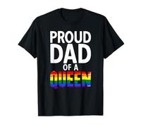 Proud Dad of a Queen Rainbow Pride Month LGBTQ T-Shirt