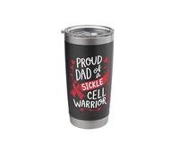 Proud Dad of A Sickle Cell Warrior Sickle Cell Awareness Stainless Steel Insulated Tumbler