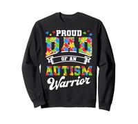 Proud Dad Of An Autism Warrior Autism Awareness Month Sweatshirt
