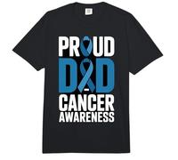 Proud Dad Prostate Cancer Awareness Support Comfort Colors Adult Heavyweight T-Shirt