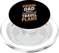 Proud Dad With A Passion For Travel Plans PopSockets PopGrip for MagSafe