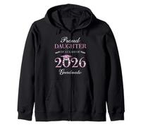 Proud Daughter Of A Class Of 2026 Graduate Zip Hoodie