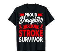Proud Daughter of A Stroke Survivor Support Ribbon T-Shirt