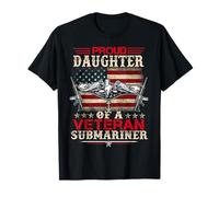 Proud Daughter Of A Veteran Submarine US Flag Patrioitc T-Shirt