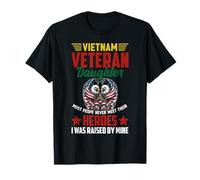 Proud Daughter Of A Vietnam Veteran Veteran's Day US Flag T-Shirt