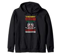 Proud Daughter Of A Vietnam Veteran Veteran's Day US Flag Zip Hoodie