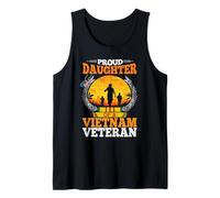 Proud Daughter of A Vietnam Veteran - Vietnam War Veteran Tank Top