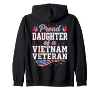 Proud Daughter of a Vietnam Veteran Zip Hoodie