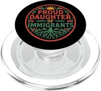 Proud Daughter Of Immigrants Roots Culture Pride No Migra PopSockets PopGrip for MagSafe